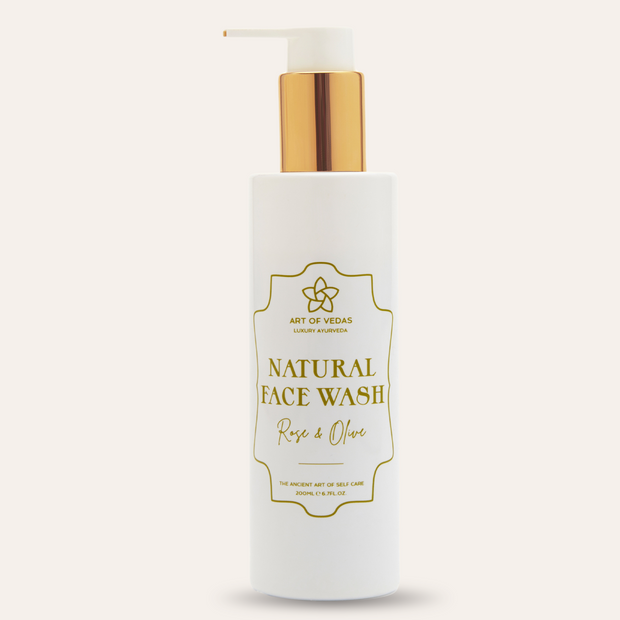 Lavado facial natural - Rosa y oliva